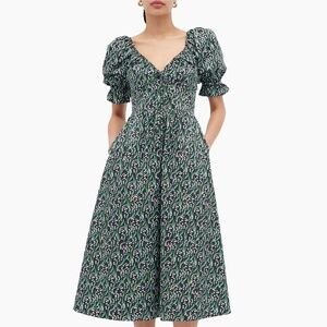 Hill House Ophelia Dress (NWT) - Black Lily of the Valley (Medium)